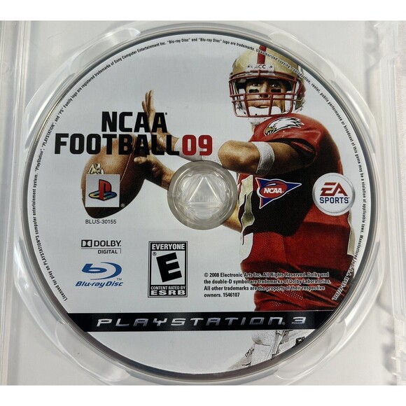 NCAA Football 09 Sony PlayStation 3 2008 PS3 Complete with Manual Tested - Picture 6 of 9